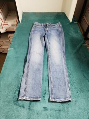 Gap Jeans Size 0 Womens Blue Stretch Pant Ladies High Rise Vintage Slim Ankle